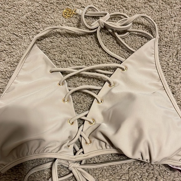 NWT luli fama 2pc la corredera cemento tan Sz S/M - Picture 4 of 5